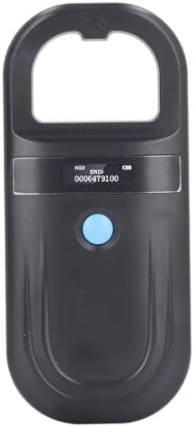 FOSA Animal ID Reader, Microchip Reader Scanner, Mini Animal Scanner, 134.2KHz ISO11784 85 FDX B EMID Handheld Pet Tag Chip Scanner USB Charging Built in Buzzer, 5.9inch, fosaqtaxo7vu5n