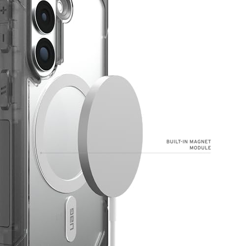 Image of Urban Armor Gear UAG Designed for Galaxy S26 5G Case, Trooper - Compatible with Magnetic Charging Slim Transparent Rugged Military Drop Tested Protective Cover - Clear /Ash