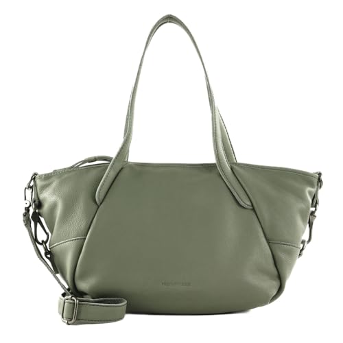 FREDsBRUDER Leia Shoulderbag bolso de diseño con acabados cuidados en tono salvia