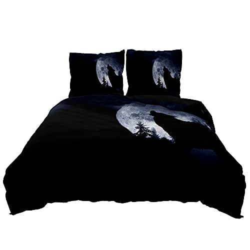 Housse de Couette Loup 3D Impression Haute Définition Durable