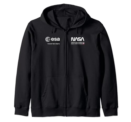 NASA Artemis SLS Mission ESA und Worm Logo Kapuzenjacke
