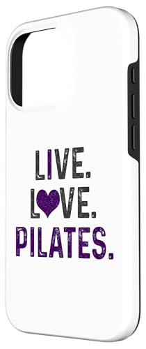 Pilates Live Love Drôle Yoga Pilates Instructeur Sports Coque pour iPhone 16 Pro – vue 2