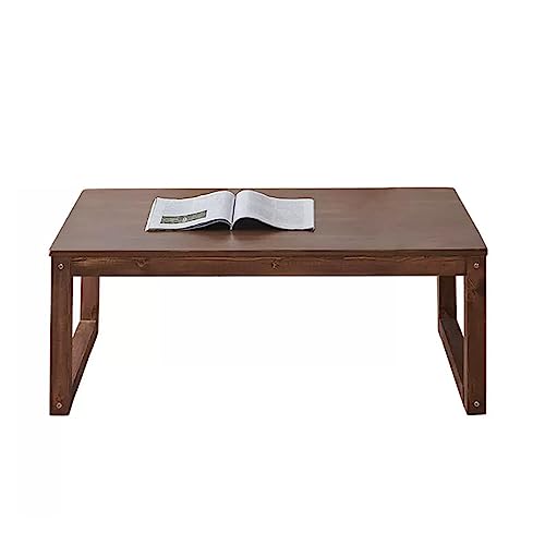 Mesa de Centro de Madera de Pino, Mesa de Centro Rectangular, Mesa Auxiliar Grande de Madera para Sala de Estar y Comedor, Mesa de Centro de Madera Maciza de decoración Moderna para el hoga