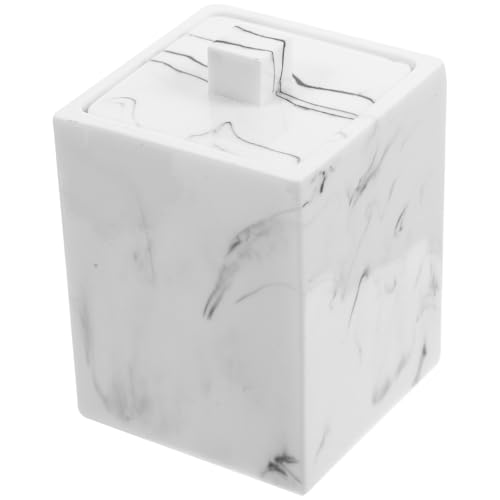 Caja de resina para algodones Operitacx de diseño marmolado 2