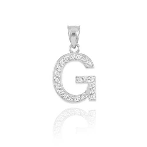 G Initial Sterling Silver Pendant