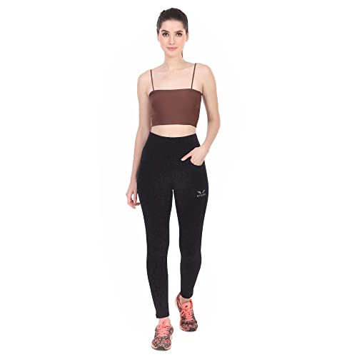 Image of Women High Waist 4-Way Stretchable Ankle Length Jeggings | Soft Lycra Gym Yoga Workout Tights for Women