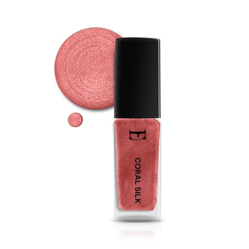 Image of CORAL SILK Vegan Nail Polish Coral Color | Long Lasting Chip Resistant Formula | Quick Dry Glossy Finish | Non Toxic & Cruelty Free Nail Paint for Women | 10 ml
