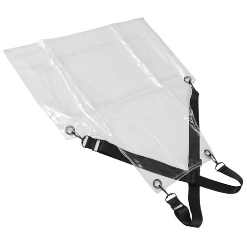 Delantal plástico transparente PACKOVE ajustable de TPU resistente al aceite para peluquero