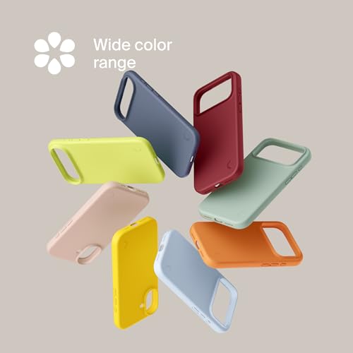 Coque en silicone pour iPhone 15 Clemm lin avec finition premium douce