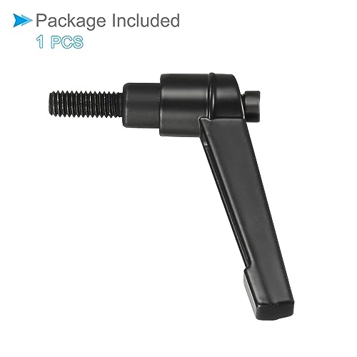 Image of Clamping Lever Handles, M6 x 15mm Male Thread, Adjustable Quick Release Locking Rotating Bolt Knobs Black - (Applications: for Lathe Machinery), 1-Piece