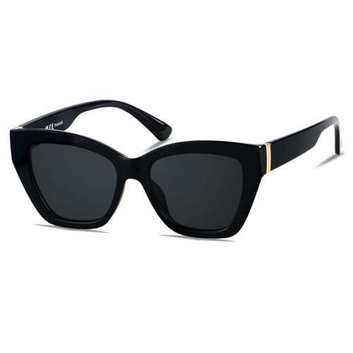 ANDWOOD Trendy Cute Cat Eye Polarized Sunglasses for Women Fashion Cateye Sunnies Lentes de sol para mujer