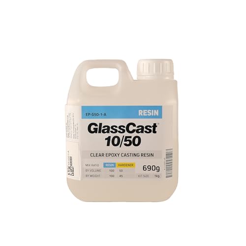 Clear Epoxy Resin UV Stable for Deep Coatings, River Table, 3D Art, Modelling Kit with Gloves (1kg)