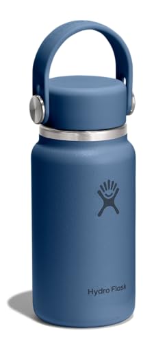 Image of Hydro Flask Micro Bottle - Insulated Mini Leak Proof Flask for Purse or Pocket in 6.7 Oz Harbor Blue