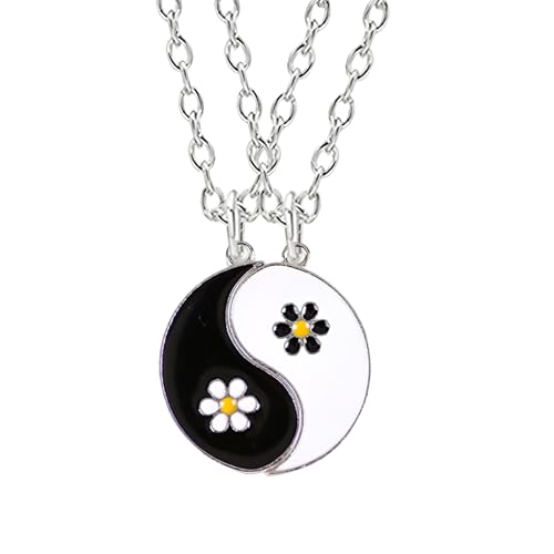 Collier Yin Yang argent 925 anti allergie ras du cou cordon reglable