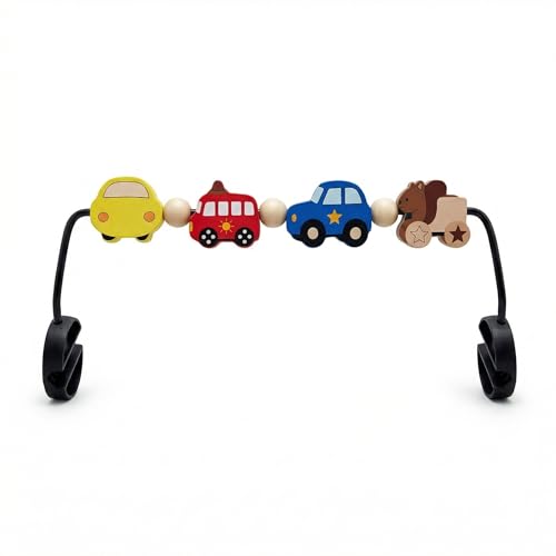 FingTip Baby Bjorn Bouncer Toy Bar Wooden Rotatable Bouncer Toy Bar Attachment Montessori Sensory Gifts for Babies