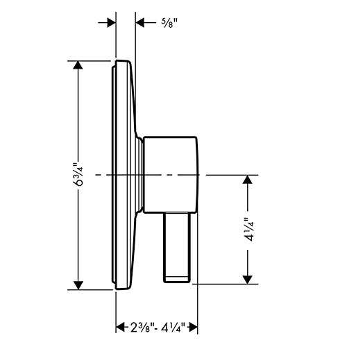 Hansgrohe 04233000 S Pressure Balance Trim With Glory Glaze Stainless Steel And Chrome Cleaner And Stainless Steel Polish, Chrome #TOP2