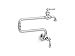 KOHLER 99270-BL Artifacts Wall-Mount Pot Filler, Pot Filler Faucet, Black Pot Filler, Kitchen Sink Pot Filler Faucets, Matte Black
