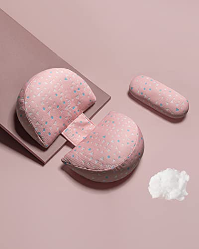 Image of taynoes Pregnancy Pillows for Sleeping, Maternity Pillows, Detachable and Adjustable Pregnancy Must Haves Support for Pregnant Women Back, Belly, Stomach,Side Sleeper Pregnancy Wedge Pillow (Pink)