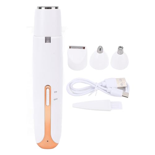 4 in 1 Women Electric Hair Remover Portable Rechargeable Eletctric Facial Eyebrow Underarm Body Hair Trimmer for Home Travel