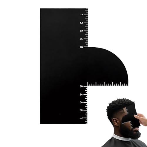 Ocoullow Enhancement Card for Barbers with Measurement Indicators, Reusable Hairline Shaping Tool,...