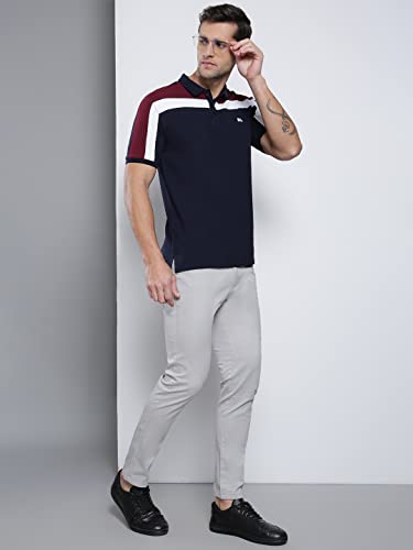 Image of Dennis Lingo Men's Cotton Solid Slim Fit T-Shirt