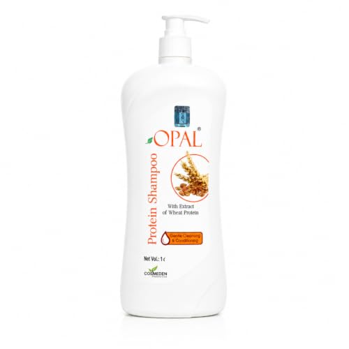 Image of OPAL Wheat Protein Shampoo for Dry & Damaged Hair | Nourishing & Shine-Enhancing Formula for All Hair Types for Men & Women | 1 Litre
