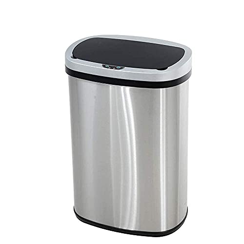 Bigacc TRASH CAN - TC-1350R 13 Gallon 50 Liter Kitchen Trash Can With Touch-Free & Motion Sensor, Automatic Stainless-Steel Garbage Can thumb #9