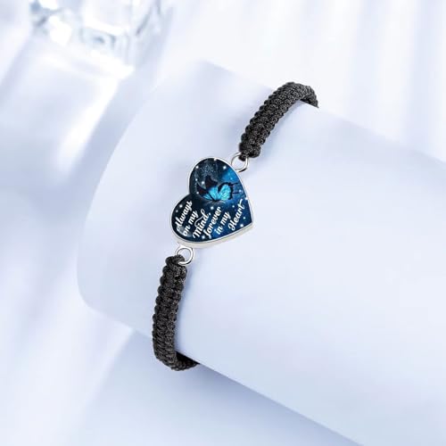 Heart Urn Bracelet Cremation Jewelry for Ashes for Women Memorial Human Ashes Keepsake Rope Bracelet2