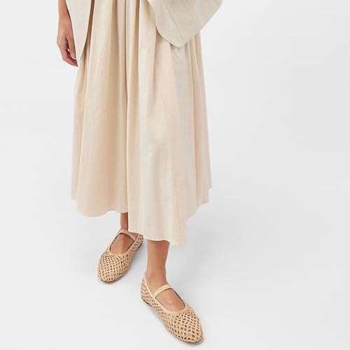 Mesh Ballet Flats for Women Stylish Mary Jane Shoes Design with Pull-On Fit Elegant Round Toe Breathable Material Cute Bow Accent2