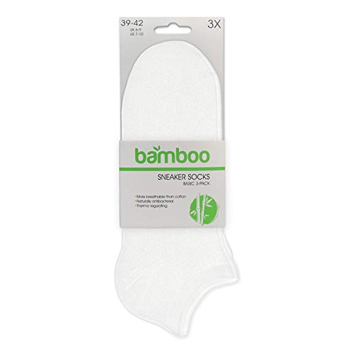 ORIGINAL BASICS 3/6/12 Paare Bambus Sneaker-Socken Herren & Damen Füßlinge