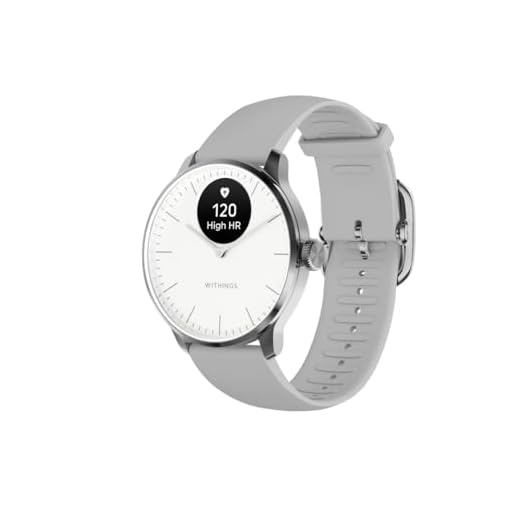 Withings ScanWatch Light – Hybrid Smartwatch, 24/7 Herzüberwachung, Aktivitätstracking, Zyklusverfolgung, Schlafüberwachung, Connected GPS, 30 Tage Akkulaufzeit, Android & Apple kompatibel