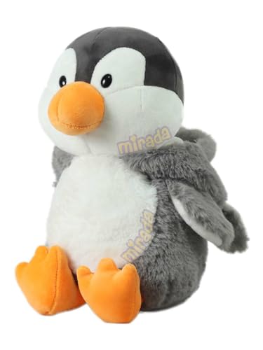Mirada Cute Grey Penguin Soft Toy for Girls/Kids | Huggable Hoodie Penguin Soft Toy | Stuffed Plush Animal | Ideal for Birthdays & Special Occasions – 25cm