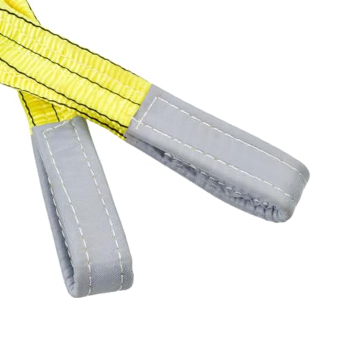 Conclood India Polyester Webbing Sling | Lifting Belt | Yellow Colour | Use for Handling materials in warehouses & logistics | Lifts & secure heavy loads (3 Ton 3 Meter).