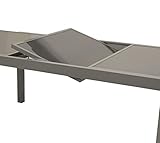 DEGAMO Ausziehtisch PISA Aluminium Glas - 5