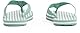 Tommy Hilfiger Damen Flip Flops Stripes Beach Sandal mit Logo, Türkis (Charming Green), 37