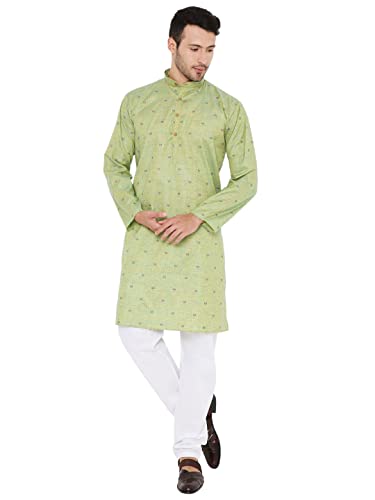 Image of Maharaja Linen Blend Kurta Pyjama Set for Men