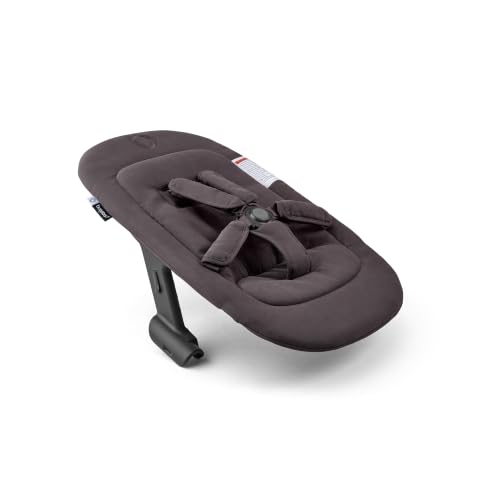 Bugaboo Giraffe Newborn Set Infant Seat Insert with Harness | Padded ergonomic support, 5-point harness, birth to 6 months, works with high chair & rocker frame, Tornado Grey