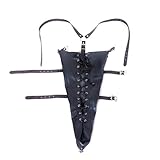 Tplkxurib Leder Handschellen Armbinder Bondage Set Fesseln Zwangsjacke Arm Fesselgurte Bondagesack...