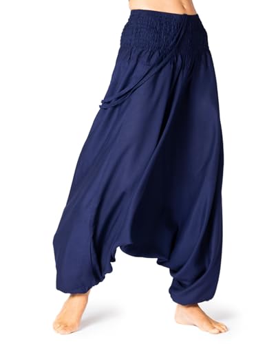 PANASIAM, Pantalon Bouffant, Bleu, Taille unique