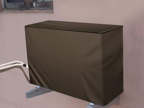 Image of Polyester Split Ac Cover Outdoor Unit For 1.5 Ton Capacity Ac,All Weather Cover /Dustproof /Water Resistant (Brown)