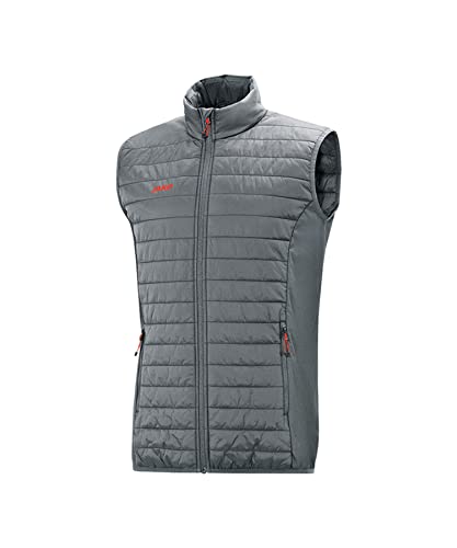 JAKO Unisex Steppweste Premium, Steingrau, L