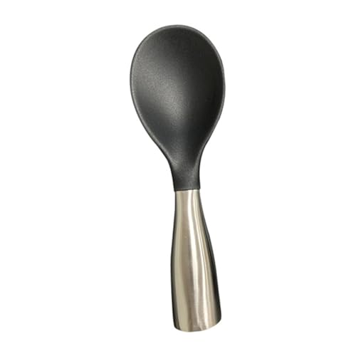 CONGARTENO Rice Spoon Rice Shovel Rice Spatula Nonstick Cookware Rice Ladle Spoon Rice Paddles Comfortable Rice Cooker Non Stick Rice Paddle Standing Rice Paddle Rice Scoop Black