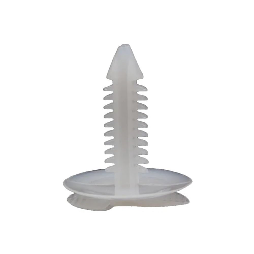 GLBMLMTHZP 30pcs Car Vehicle White Plastic Retainer Rivet Push in 8mm Door Panel Trim Fastener Clip