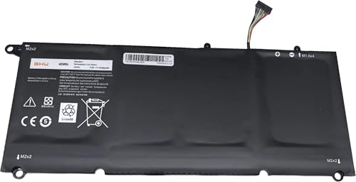 GHU New 45 Wh 90V7W 5K9CP Battery Compatible with Dell XPS 13 13D 9343 13-9343, XPS 13 9350 13-9350 XPS13-9350 13D-9343 DIN02 0DRRP 0N7T6 JHXPY DIN02 RWT1R,Li-ion 7.4V