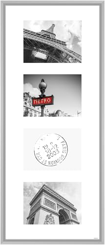 nielsen Collagerahmen mit Passepartout, 30x74 cm - 4x 13x18 cm, Aluminium,...