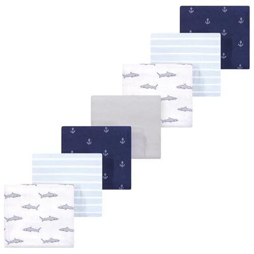 Image of Luvable Friends Little Treasure Flannel Receiving Blankets 7pk