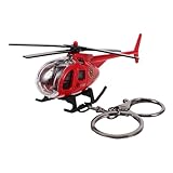 MOBUTOFU Kreativer Hubschrauber Schlüsselanhänger aus Robustem Zinklegierung Material Mini Hubschrauber Modell als Geschenk für Männer und Frauen als Flugzeug Party Mitgebsel und