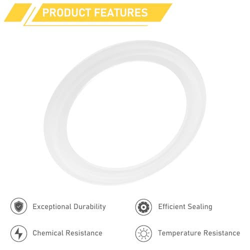 Image of 100PCS 2 Inch Tri Clamp Silicone Gaskets for 2 inch Tri-Clamp Sanitary Fittings TC O-Ring Seal Gasket