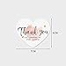 NT-ling 150Pcs Thank You for Your Support Business Cards Thanks Greeting Cards, Pink Thanks Card Thank You for Order Card for Online Shop Retail Store Customer Package Insert (Heart-shaped)