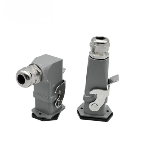 HDC HA 10A plug aéreo rectangular de 6 pines con socket industrial para cables eléctricos 7